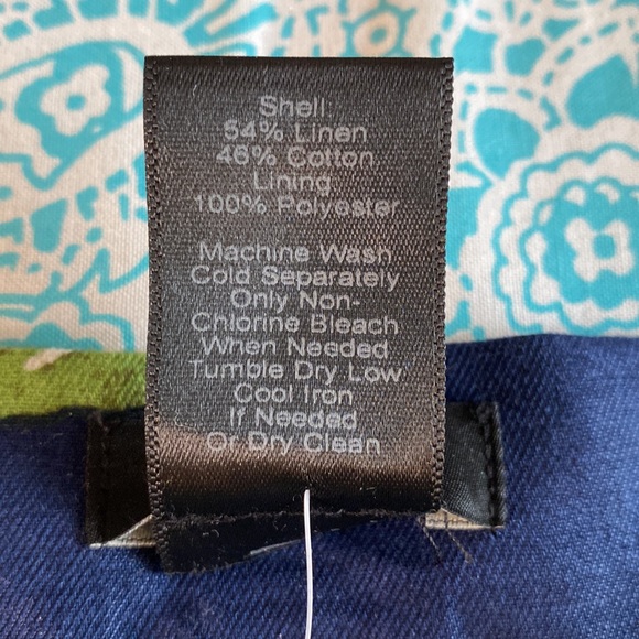 ANN TAYLOR FACTORY Linen Blend Tropical Skirt - 12P - Picture 5 of 8